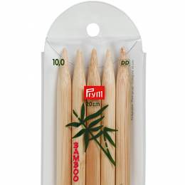 Aiguille tricot 2 pt bambou 20cm n°10 - 17