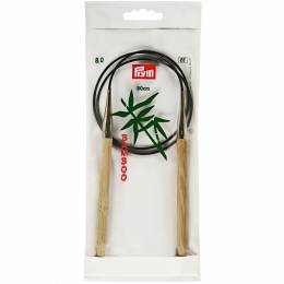 Aiguille circulaire bambou 80cm n°8 - 17