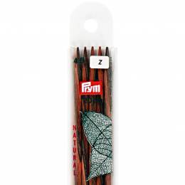 Aiguille tricot 2 pt bois natural 20cm n°4,5 - 17