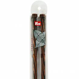 Aiguille à tricoter bois natural 40 cm n°10 - 17