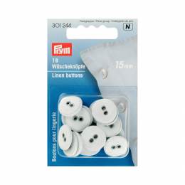 Bouton 15mm blanc x18 - 17