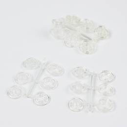 Pression plastique transparent 13mm x12 - 17