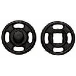 Bouton pression/coudre 10mm plast noir carton 1000 - 17