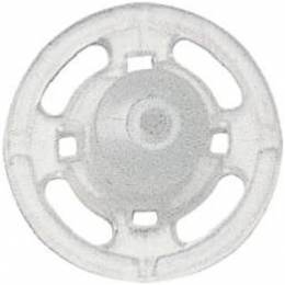 Boutons pression &agrave; coudre 15mm plastique transpare - 17