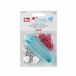 Prym love boutons pression jersey color rouge 8 mm - 17