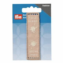 Handmade label etiquette 80x20mm beige - 17