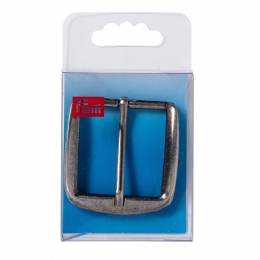 Boucle de ceinture 40mm argent mat - 17