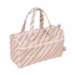 Sac &agrave; ouvrage r&eacute;tro ray&eacute; - 17