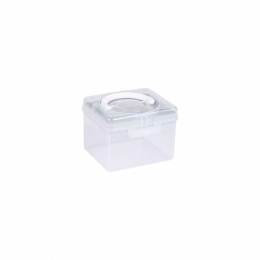 Bo&icirc;te plastique de rangement taille S sauge - 17