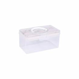 Bo&icirc;te plastique de rangement taille M cr&eacute;me - 17