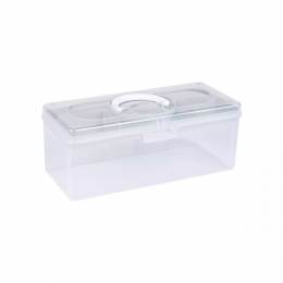 Bo&icirc;te plastique de rangement taille L sauge - 17