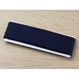 Ruban serg&eacute; de coton 20mm bleu marine(3m) - 17