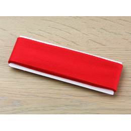 Ruban serg&eacute; de coton 30mm rouge(2,5m) - 17