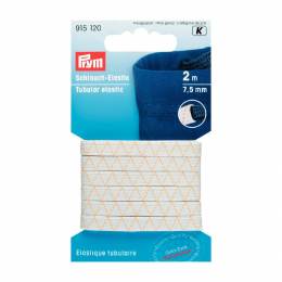 &Eacute;lastique tubulaire 7,5mm blanc(2m) - 17