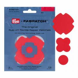 Patch autocollant STRETCH rouge, 3pc - 17