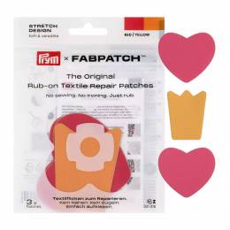 Patch autocollant STRETCH couronne c�ur, 3pc - 17