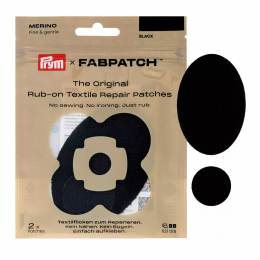Patch autocollant MERINOS noir, 2pc - 17