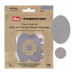 Patch autocollant MERINOS gris clair, 2pc - 17