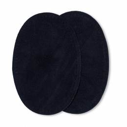 Coudes imitation daim thermocollant bleu marine 8/10,5cm - 17