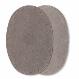 Coudes imitation daim thermocollant gris clair 8/10,5cm - 17