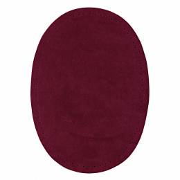 Coudes imitation daim thermocollant rouge foncé 9,5/14,5cm - 17