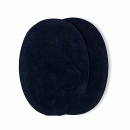 Coudes imitation daim thermocollant bleu marine 9,5/14,5cm - 17