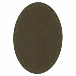 Coudes imitation daim thermocollant olive 9,5/14,5cm - 17