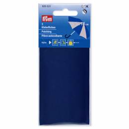 Pièce autocollante nylon 6,5x14cm bleu moyen - 17