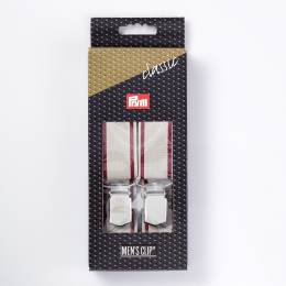 Bretelles 125cm 30mm gris/rouge - 17