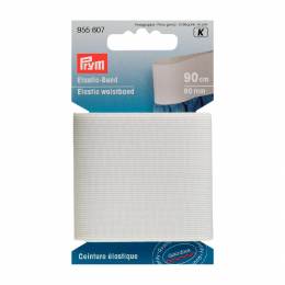 Ceinture &eacute;lastique 60mm blanc 0,9 m - 17