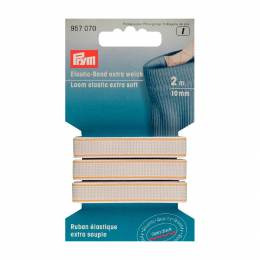 Ruban &eacute;lastique 10mm blanc x2m - 17