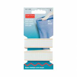 Ruban &eacute;lastique extra souple 20mm blanc x2m - 17
