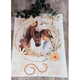 Tissu de L'atelier de Jess & Caro panneau couverture motif XL &eacute;lise - 179
