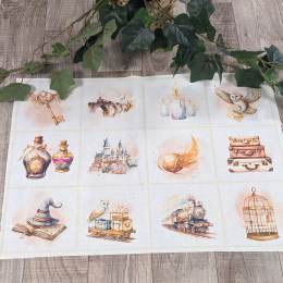 Tissu de L'atelier de Jess & Caro panneau lingette harper - 179