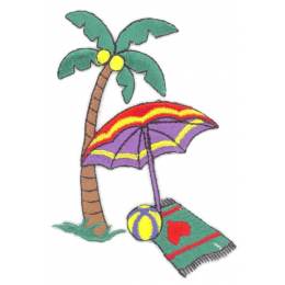 Thermocollant x2 : palmier parasol 10 x 7 - 19