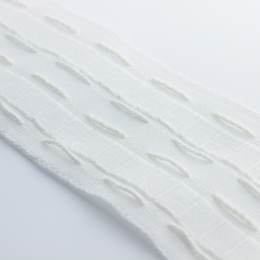 Ruban double poche 70mm blanc naturel - 190