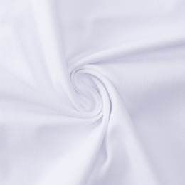 Tissu jersey coton blanc optique - 196