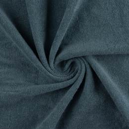Tissu jersey éponge bleu acier - 196