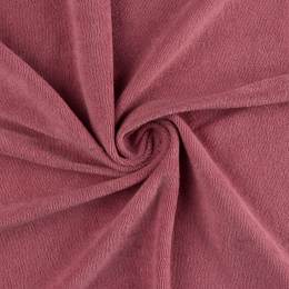 Tissu jersey éponge vieux rose - 196