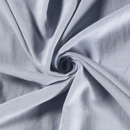Tissu viscose de lin chaine trame bleu ciel - 196
