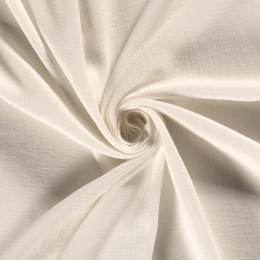 Tissu viscose de lin chaine trame blanc cassé - 196