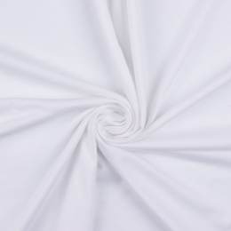 Tissu bambou jersey uni blanc optique - 196