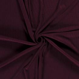 Tissu tricot rayures bordeaux - 196