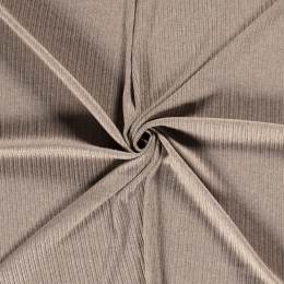 Tissu tricot rayures beige - 196