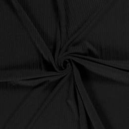 Tissu tricot rayure noir - 196