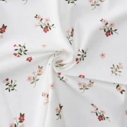 Tissu jersey coton imprimé fleurs - 196