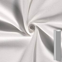 Coupon tissu nid de puce (100 à 130cm) blanc optique - 196