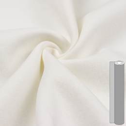 Coupon de tissu sweat brossé envers gratté (entre 70 et 90cm) blanc cassé - 196