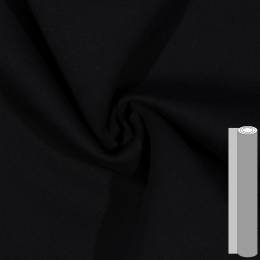 Coupon de tissu sweat brossé envers gratté (entre 70 et 90cm) noir - 196