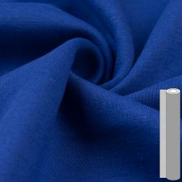 Coupon de tissu sweat brossé envers gratté (entre 100 et 130cm) cobalt - 196